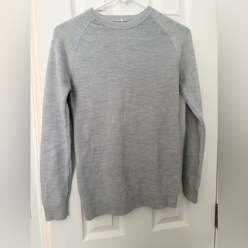 lululemon athletica Light Gray Crewneck Sweater